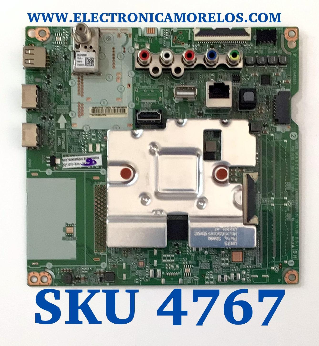 MAIN PARA TV LG 4K·UHD·HDR ((SMART TV)) / NUMERO DE PARTE EBT66466306 / EAX69083603 / 66466306 / EAX69083603(1.0) / PANEL NC700DQE-VSHX7 / MODELO 70UN6955ZUC / 70UN6955ZUC.BUSMLKR